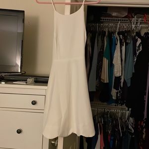 Play on Curves Lulus ivory backless dress